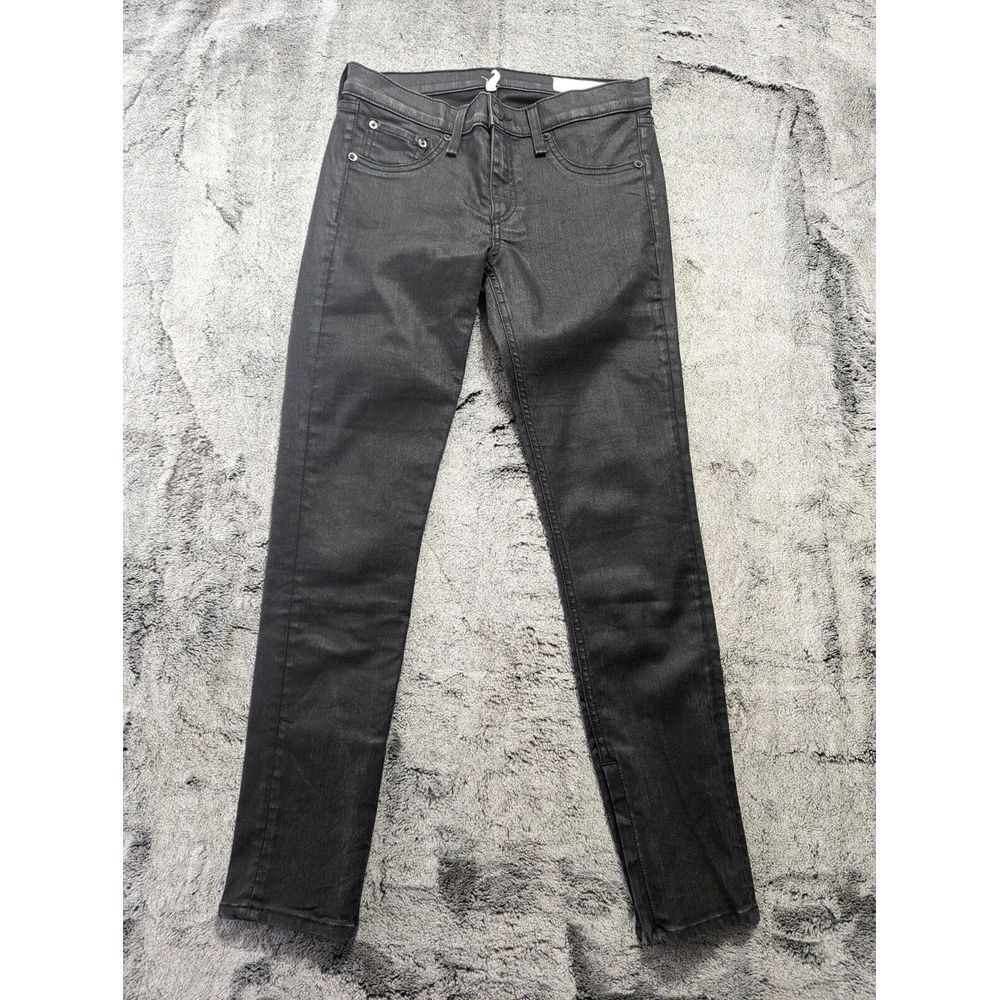Rag & Bone Zipper Capri Jeans Women's Size 28 Black No Front Pockets